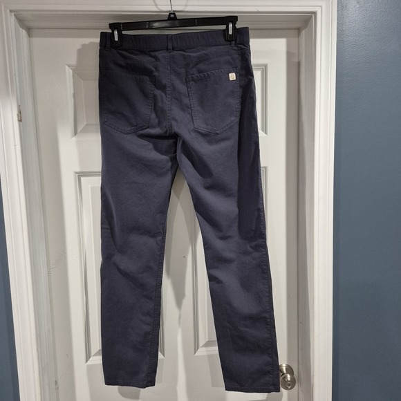 Marine Layer Pants Mens 32x32 Blue Breeze Slim Straight 5 Pocket Office Stretch - Picture 2 of 11